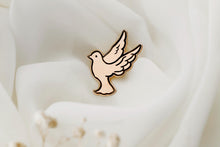 Load image into Gallery viewer, Pigeon Brooch - Inspirational Bird Lapel Pin for Bird Lovers - Unique Peace Dove Jewelry