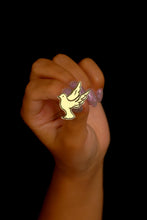 Load image into Gallery viewer, Pigeon Brooch - Inspirational Bird Lapel Pin for Bird Lovers - Unique Peace Dove Jewelry