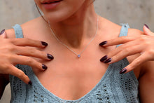 Load image into Gallery viewer, SilverGoldandRose Crystal Necklace: Delicate Pink Quartz