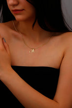 Load image into Gallery viewer, Dainty 14K Gold Initial Necklace with Snake Chain – Personalized Elegance for Every Occasion
