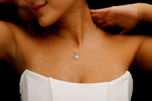 Load image into Gallery viewer, Opaline Glam Sun Necklace - Dazzling White Opal Radiance