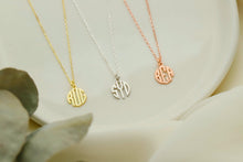 Load image into Gallery viewer, 14K Gold Monogram Necklace