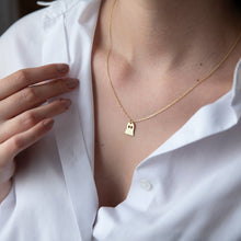 Load image into Gallery viewer, Boo-tiful 14K Gold Ghost Necklace | Tiny Spooky Charm for Halloween Gifts