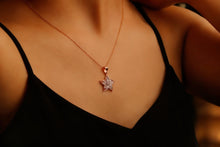 Load image into Gallery viewer, Lily Luxe 3D Lily Flower Necklace | 14K Gold Filled Pendant with CZ Stone