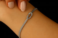 Load image into Gallery viewer, Silver Lush Love Knot Bracelet - Timeless Elegance in 925 Sterling Silver