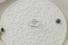 Load image into Gallery viewer, CZ Diamond Initial Ring | Personalized Sterling Silver Jewelry