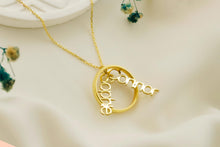 Load image into Gallery viewer, Personalized Sterling Silver Geometric Ring Holder Necklace - Unique Wedding Keepsake