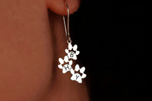 Load image into Gallery viewer, Pawfect Gifts Personalized Engraved Paw Print Earrings - Heartfelt Keepsake for Animal Lovers