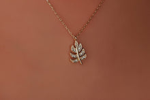 Load image into Gallery viewer, Radiant Jewel Diamond Leaf Pendant Necklace – Exquisite Monstera Leaf Design, Perfect Tropical Charm for Every Occasion