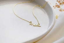 Load image into Gallery viewer, Gleaming Gifts Handwritten Signature Name Necklace - Personalized Sterling Silver Jewelry for Unique Holiday Memories
