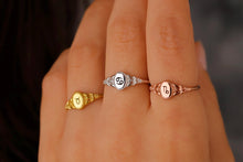 Load image into Gallery viewer, Celestial Charm Zodiac Ring - Engraved 925 Sterling Silver Horoscope Jewelry