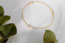 Load image into Gallery viewer, Gleam &amp; Grace Gold Cross Bracelet with Diamond - Dainty Gift for Women