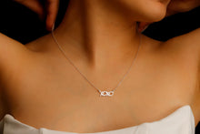 Load image into Gallery viewer, Dainty XOXO Gold Hugging Pendant Necklace | Silver Kisses Jewelry for Her | Perfect Gift for Girls