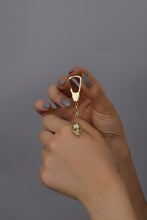 Load image into Gallery viewer, Unique Skull Keychain in 925 Sterling Silver