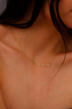 Load image into Gallery viewer, Gold &amp; Grace Name Necklace - Stunning 10K Solid Gold Personalization