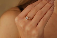 Load image into Gallery viewer, Vintage Design Custom Initial Pinky Ring in 925 Sterling Silver