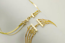 Load image into Gallery viewer, Elysian Elegance Layered Necklace - Stunning Sterling Silver with Gold &amp; Rose Gold Detangler Clasp