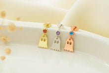 Load image into Gallery viewer, Cute Ghost Stud Earrings with Sparkling Cubic Zirconia - Perfect Halloween Gifts for Her