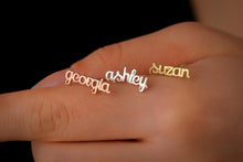 Load image into Gallery viewer, Custom Name Stud Earrings in 925 Sterling Silver