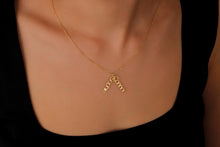 Load image into Gallery viewer, Personalized Sterling Silver Geometric Ring Holder Necklace - Unique Wedding Keepsake