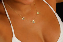 Load image into Gallery viewer, Personalized 14K Gold Filled Paw Name Necklace - Customizable Animal Pendant for Pet Lovers