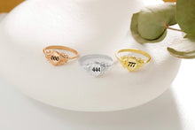 Load image into Gallery viewer, Angelique Jewelry Personalized Angel Number Ring - Unique Spiritual Symbol for Guidance and Inspiration
