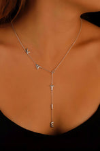 Load image into Gallery viewer, Personalized Lariat Name Necklace - Custom Bubble Initials for Unique Gifts