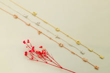 Load image into Gallery viewer, Personalized Lariat Name Necklace - Custom Bubble Initials for Unique Gifts
