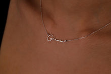 Load image into Gallery viewer, Custom Handwriting Name Necklace by SilverGoldandRose | 14K Gold Vermeil Personalized Jewelry for a Unique Touch