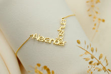 Load image into Gallery viewer, Unique Two Name Interlock Necklace - Celebrate Connection with Personalized Elegance