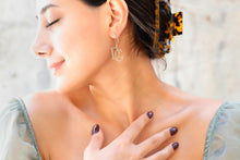 Load image into Gallery viewer, SilverGoldandRose Initial Dangle Earrings - Personalized Monogram Design for Unique Style