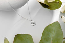 Load image into Gallery viewer, Personalized Dainty Silver Monogram Necklace