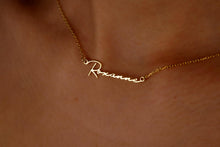 Load image into Gallery viewer, Custom Handwriting Name Necklace by SilverGoldandRose | 14K Gold Vermeil Personalized Jewelry for a Unique Touch