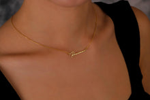 Load image into Gallery viewer, Custom Handwriting Name Necklace by SilverGoldandRose | 14K Gold Vermeil Personalized Jewelry for a Unique Touch