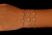 Load image into Gallery viewer, Crown Charm Custom Initial Bracelet
