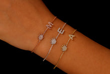 Load image into Gallery viewer, Crown Charm Custom Initial Bracelet