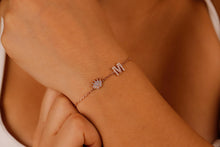 Load image into Gallery viewer, Crown Charm Custom Initial Bracelet