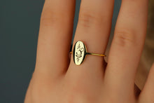 Load image into Gallery viewer, Yoga Ring – Dainty 925 Sterling Silver Ohm Meditation Jewelry for Mindful Moments