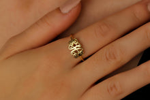 Load image into Gallery viewer, Customizable Monogram Letter Ring  in 925 Sterling Silver