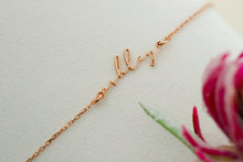 Load image into Gallery viewer, Personalized 14K Gold Filled Tiny Name Bracelet | Dainty Custom Jewelry | Perfect Gift for Mom