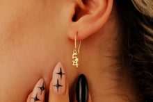 Load image into Gallery viewer, Lucky Charm Jewelry Sterling Silver Number Drop Earrings
