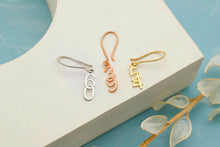 Load image into Gallery viewer, Lucky Charm Jewelry Sterling Silver Number Drop Earrings