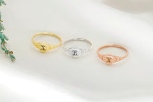 Load image into Gallery viewer, Pinky Initial Signet Ring | Personalized Charm for Your Unique Style