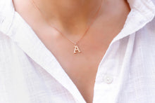 Load image into Gallery viewer, Personalized Old English Initial Necklace | Dainty Letter Jewelry in Silver &amp; Gold