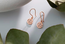 Load image into Gallery viewer, Personalized Dainty Monogram Earrings | 925 Sterling Silver Minimalist Initial Dangle Earrings | Unique Gift for Her