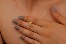 Load image into Gallery viewer, Gold Name Necklace | Personalized Tiny Name Jewelry | Elegant Custom Nameplate | Silver &amp; Gold Options Available