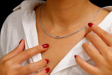 Load image into Gallery viewer, Love Knot Jewelry Sterling Silver Necklace - Timeless Elegance for Every Heart