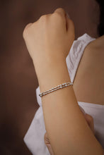 Load image into Gallery viewer, Personalized Morse Code Bracelet - Two Strands of Hidden Messages in 925 Sterling Silver
