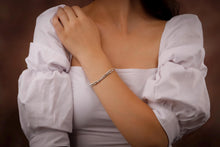 Load image into Gallery viewer, Personalized Morse Code Bracelet - Two Strands of Hidden Messages in 925 Sterling Silver