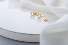 Load image into Gallery viewer, Star of David Earrings in 925 Sterling Silver and Gold